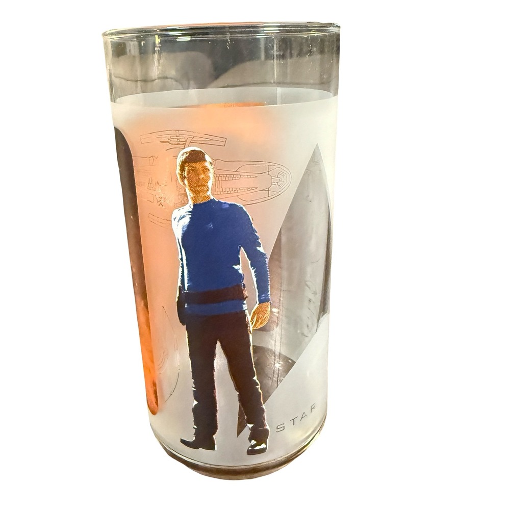 Star Trek Spock Drinking Glass Leonard Nimoy Burger King 2008 Collectible Quinto